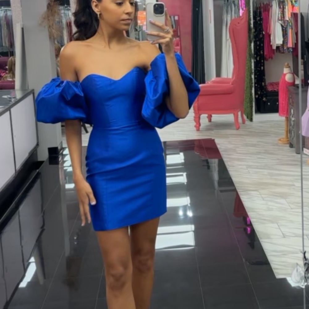 Blue cocktail JVN by Jovani JVN36795
